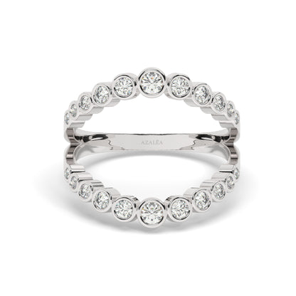 Double Ring Diamond Stacking Ring Band