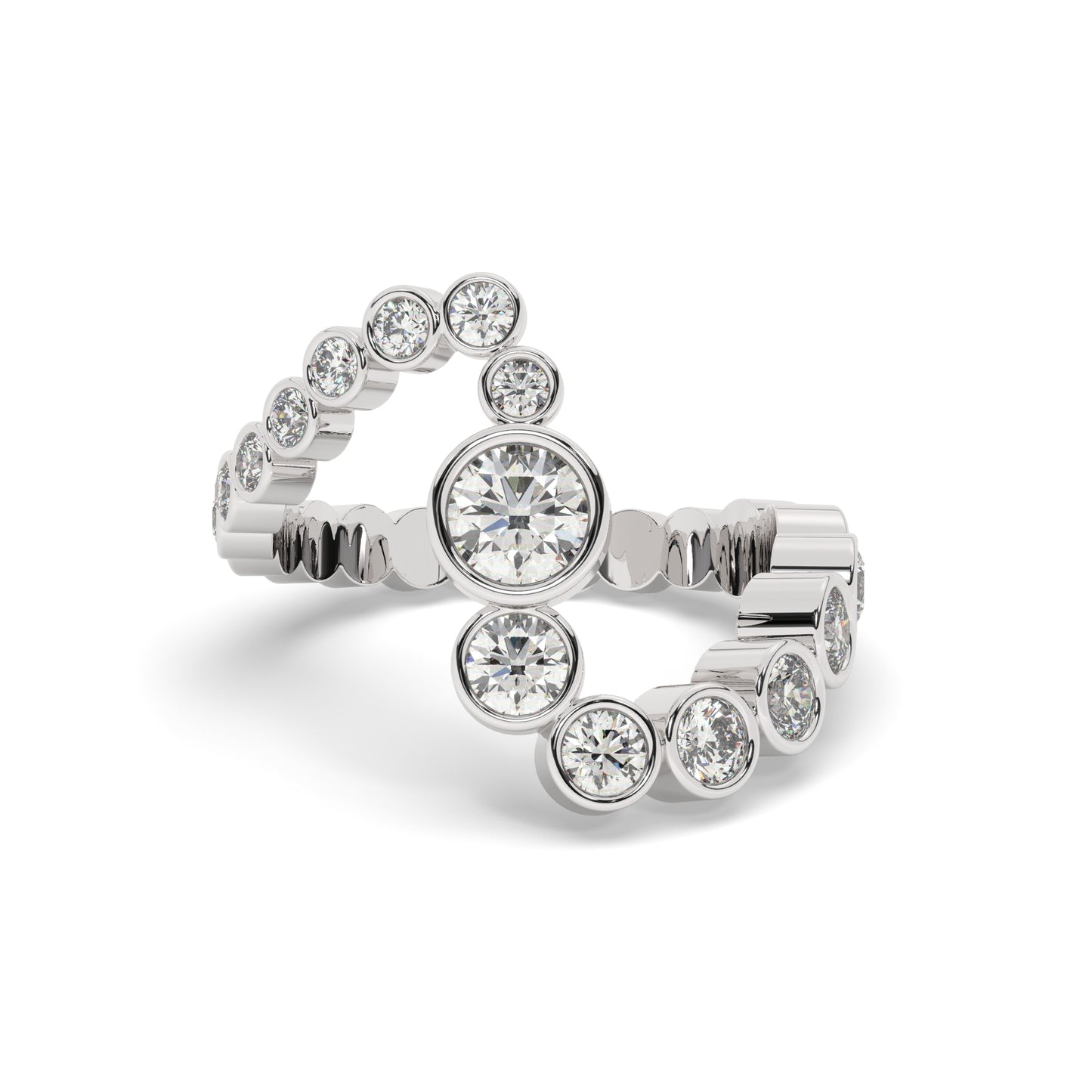 Diamond Spiral Ring