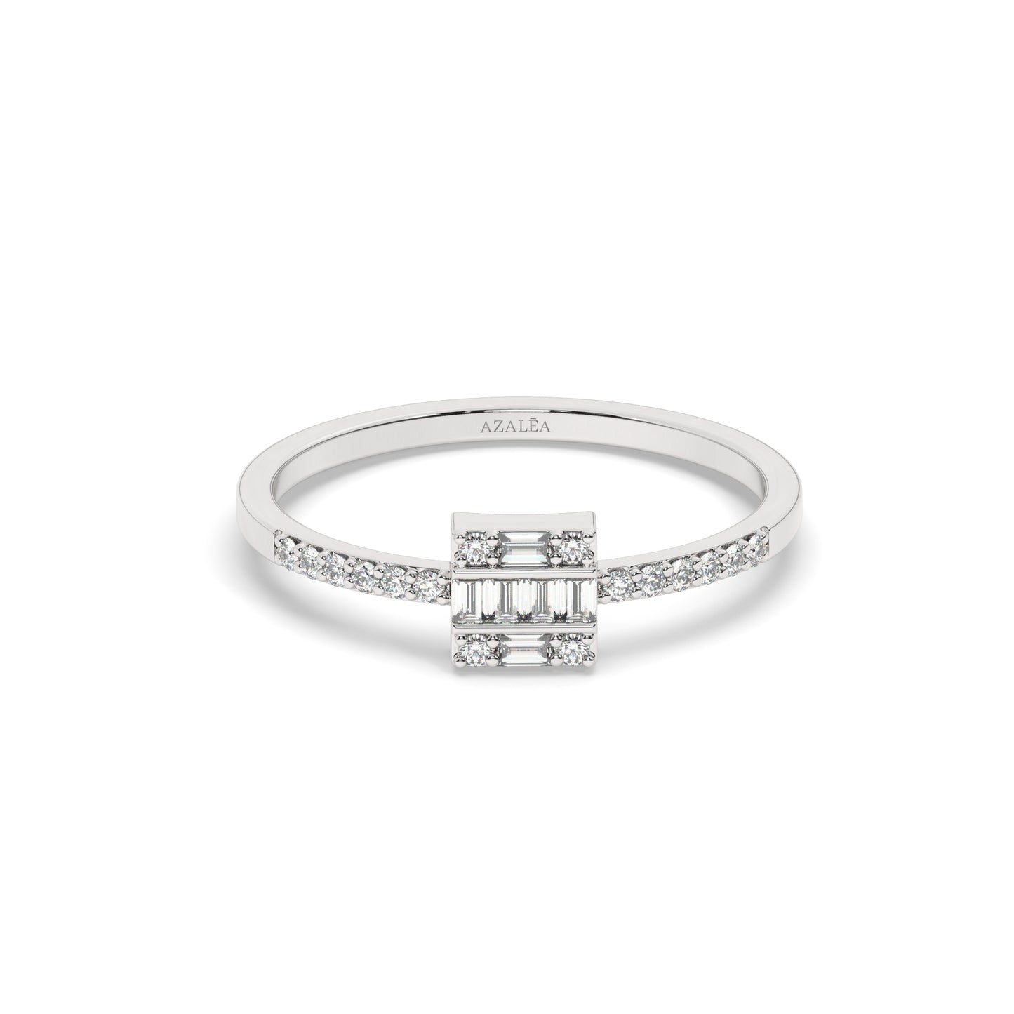 Square Baguette Diamond Ring