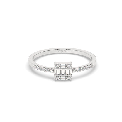Square Baguette Diamond Ring