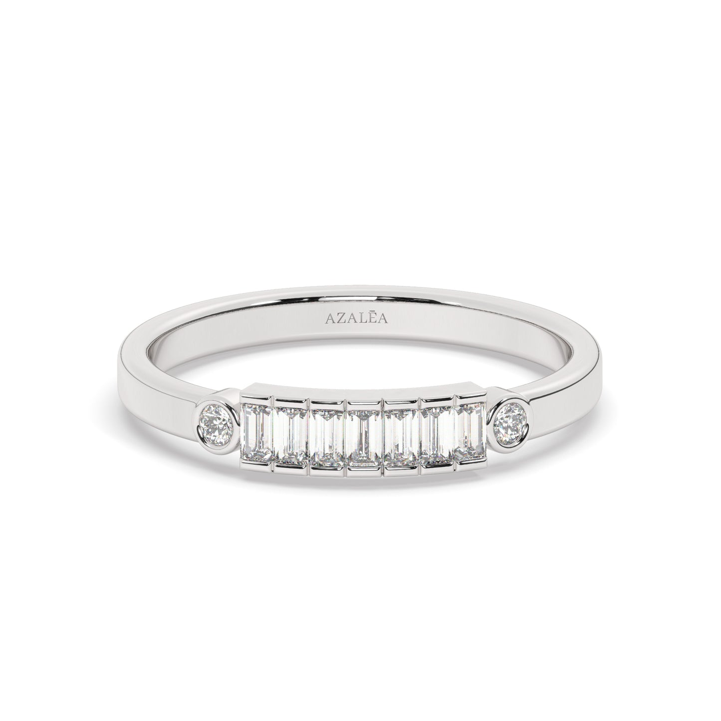 Baguette Diamond Wedding Band