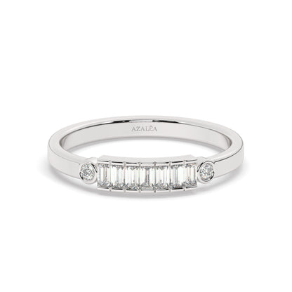 Baguette Diamond Wedding Band