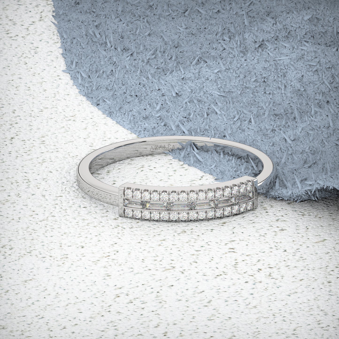 Baguette Round Diamond Ring