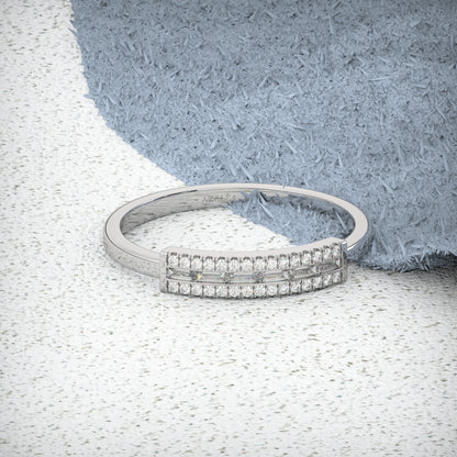 Baguette Round Diamond Ring