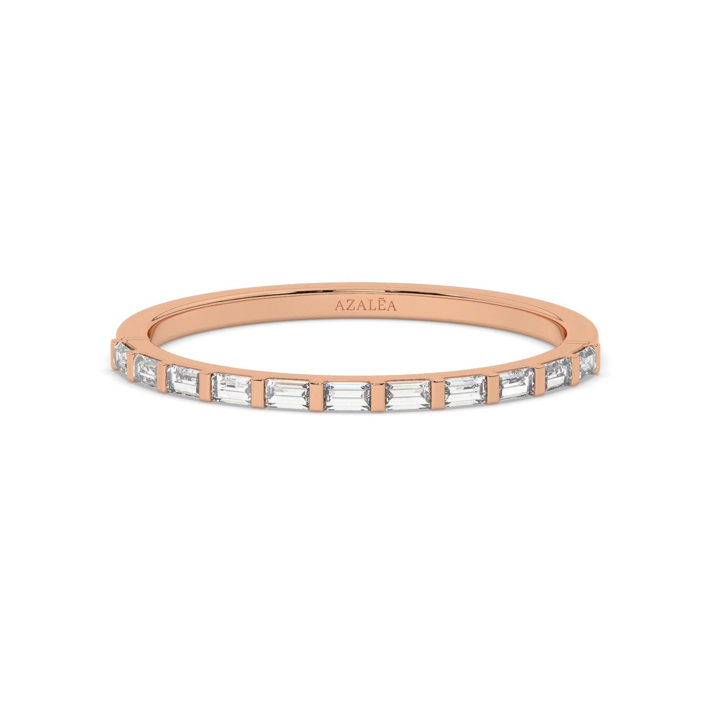 Half Eternity Baguette Diamond Ring