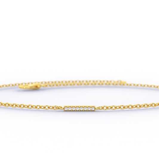 Diamond Bar Bracelet