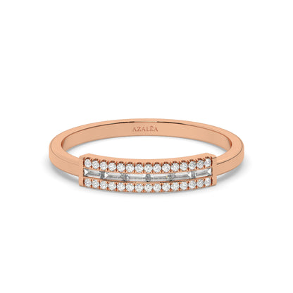 Baguette Round Diamond Ring