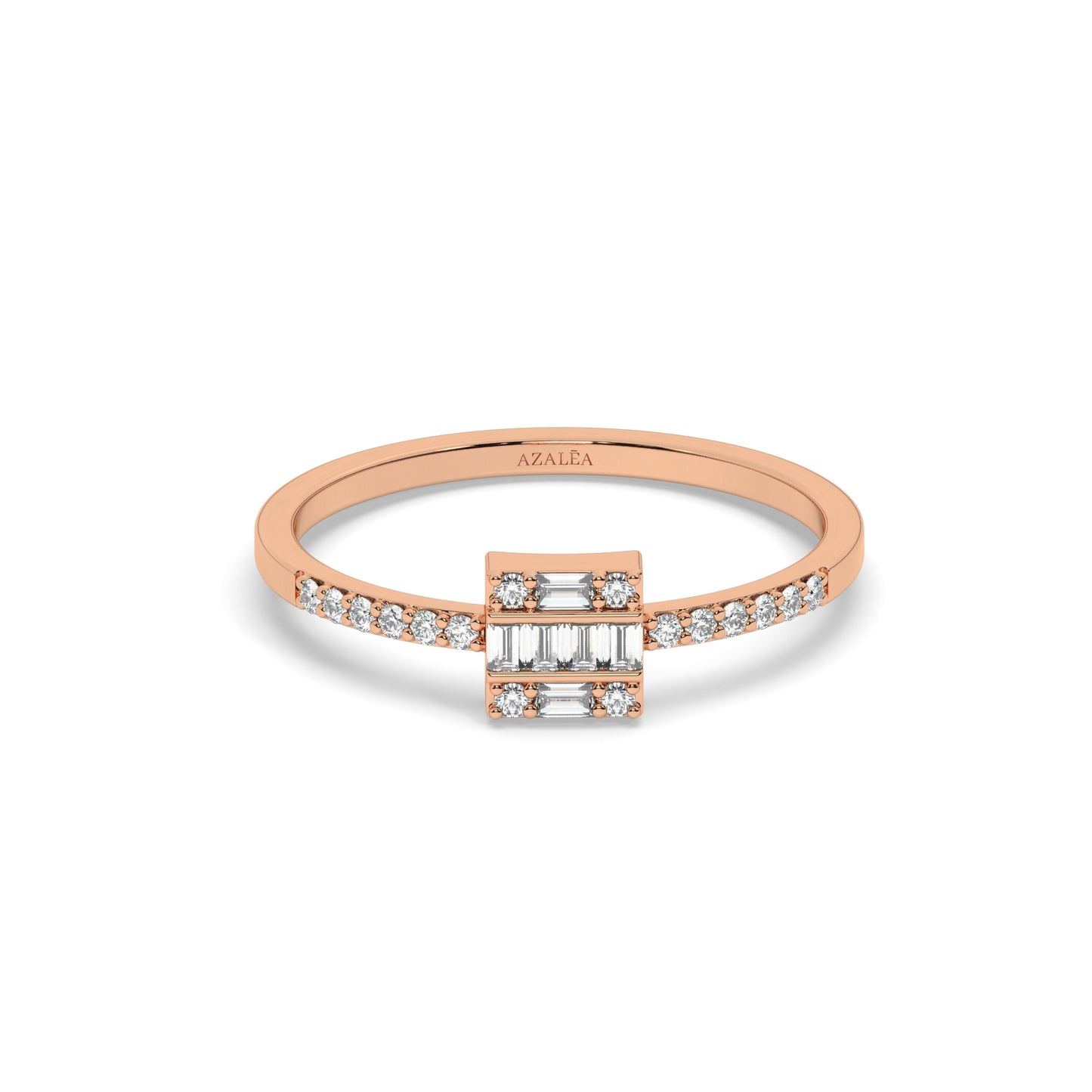 Square Baguette Diamond Ring