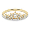Marquise and Round Diamond Wedding Ring