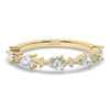 Pear and Round Diamond Wedding Ring