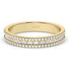Gold Baguette Round Diamond Eternity Band