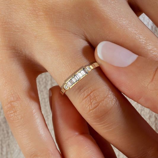 Baguette Diamond Wedding Band