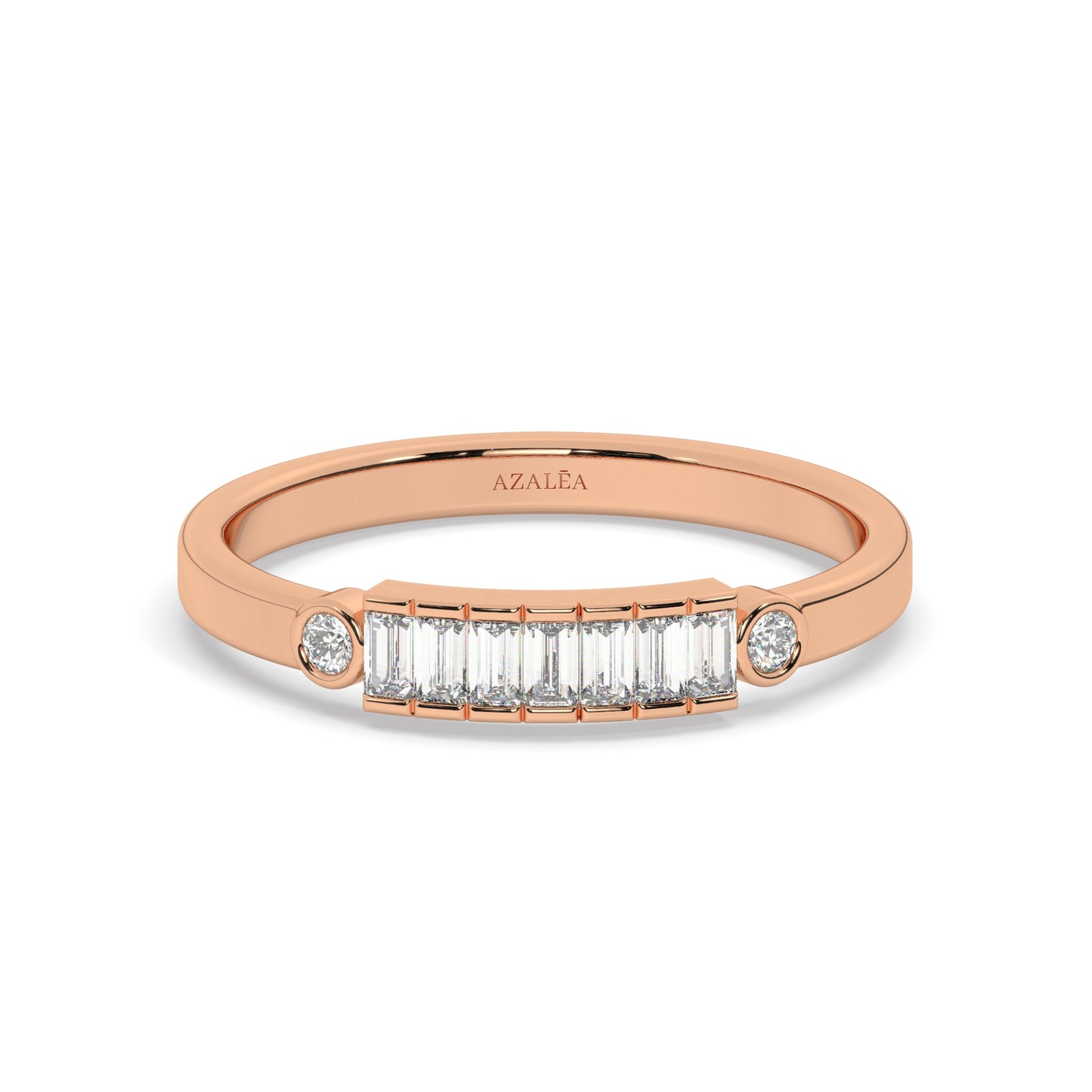 Baguette Diamond Wedding Band