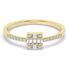 Square Baguette Diamond Ring