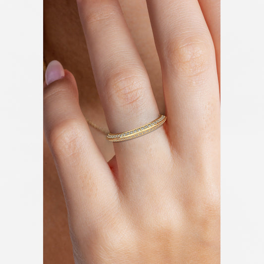 Prong Set Diamond Half Eternity Wedding Ring
