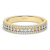 3 Row Halfway Diamond Wedding Ring