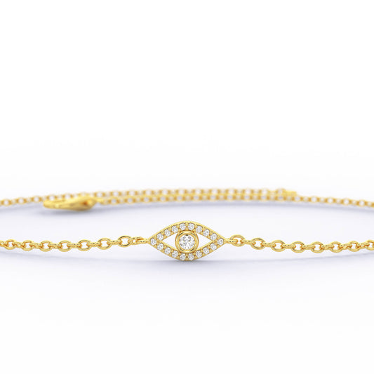 Evil Eye Diamond Bracelet