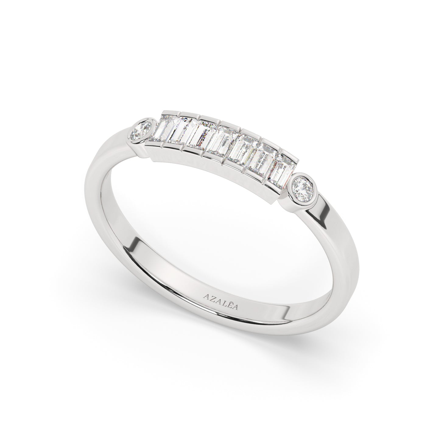 Baguette Diamond Wedding Band