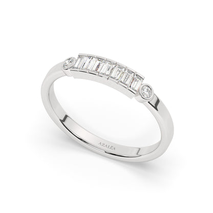 Baguette Diamond Wedding Band
