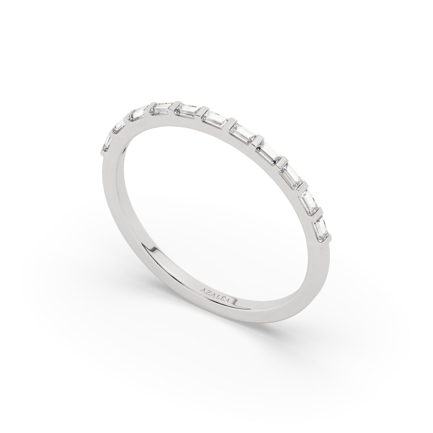 Half Eternity Baguette Diamond Ring