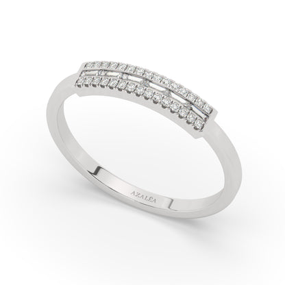 Baguette Round Diamond Ring
