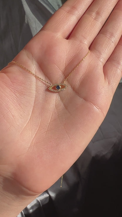 Diamond Evil Eye Necklace
