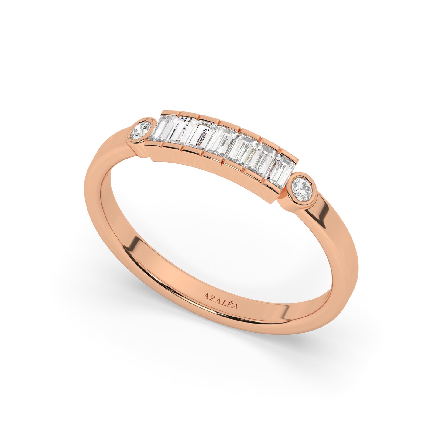 Baguette Diamond Wedding Band