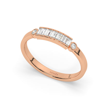 Baguette Diamond Wedding Band