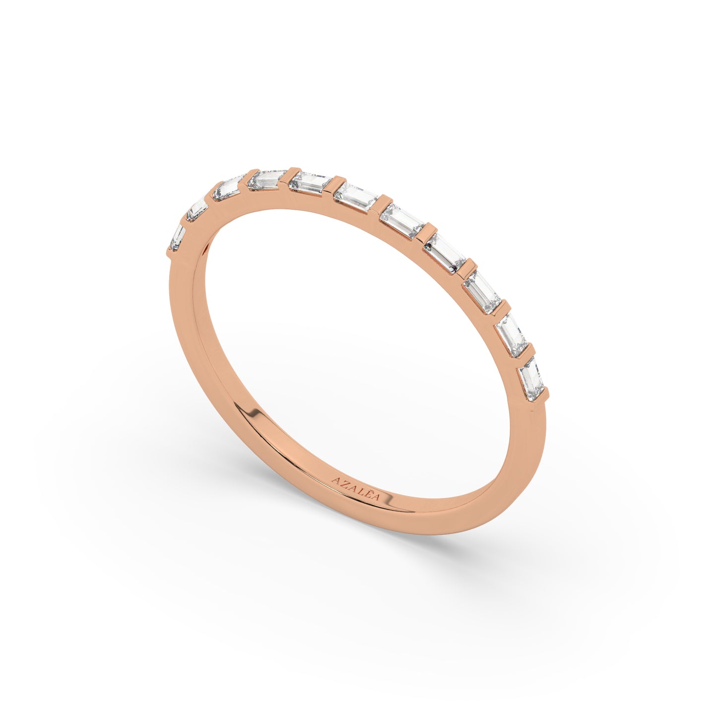 Half Eternity Baguette Diamond Ring