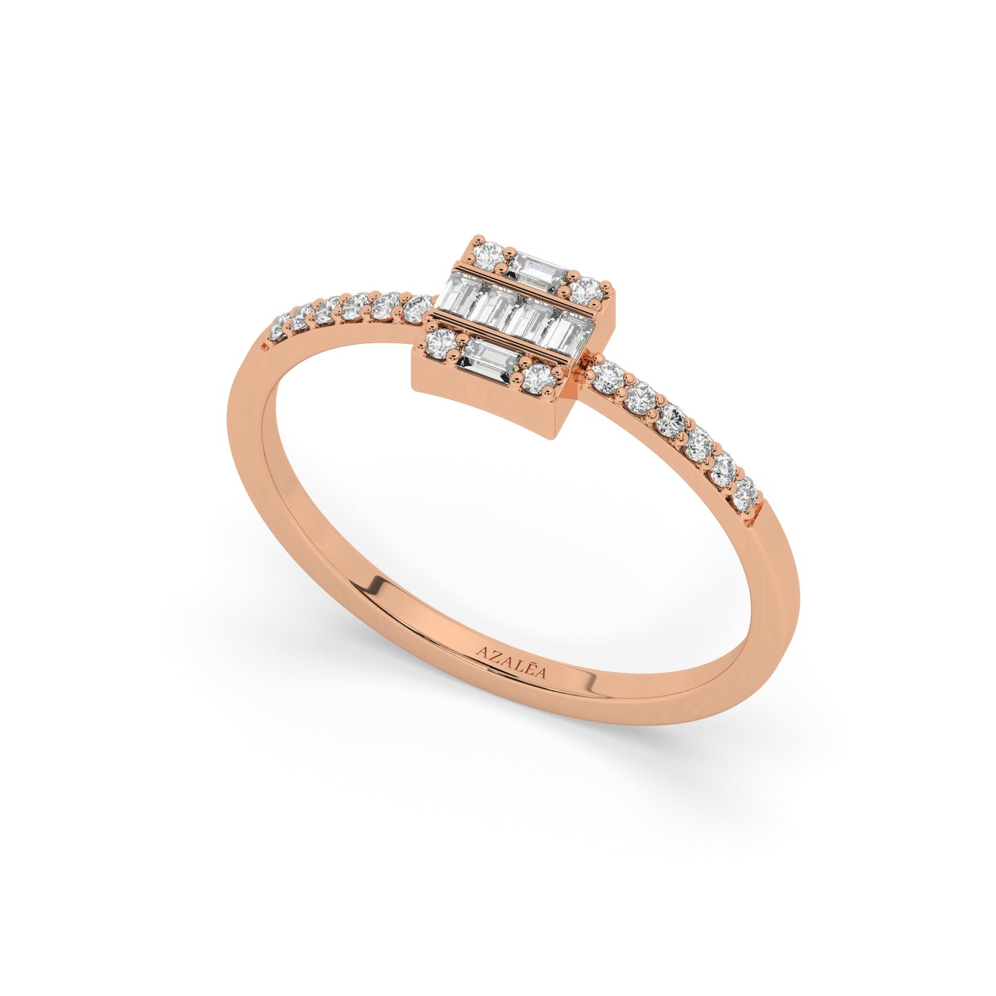 Square Baguette Diamond Ring