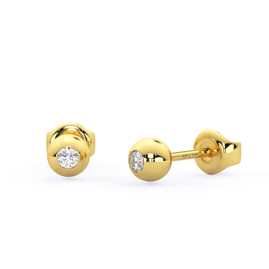 Diamond Ball Studs