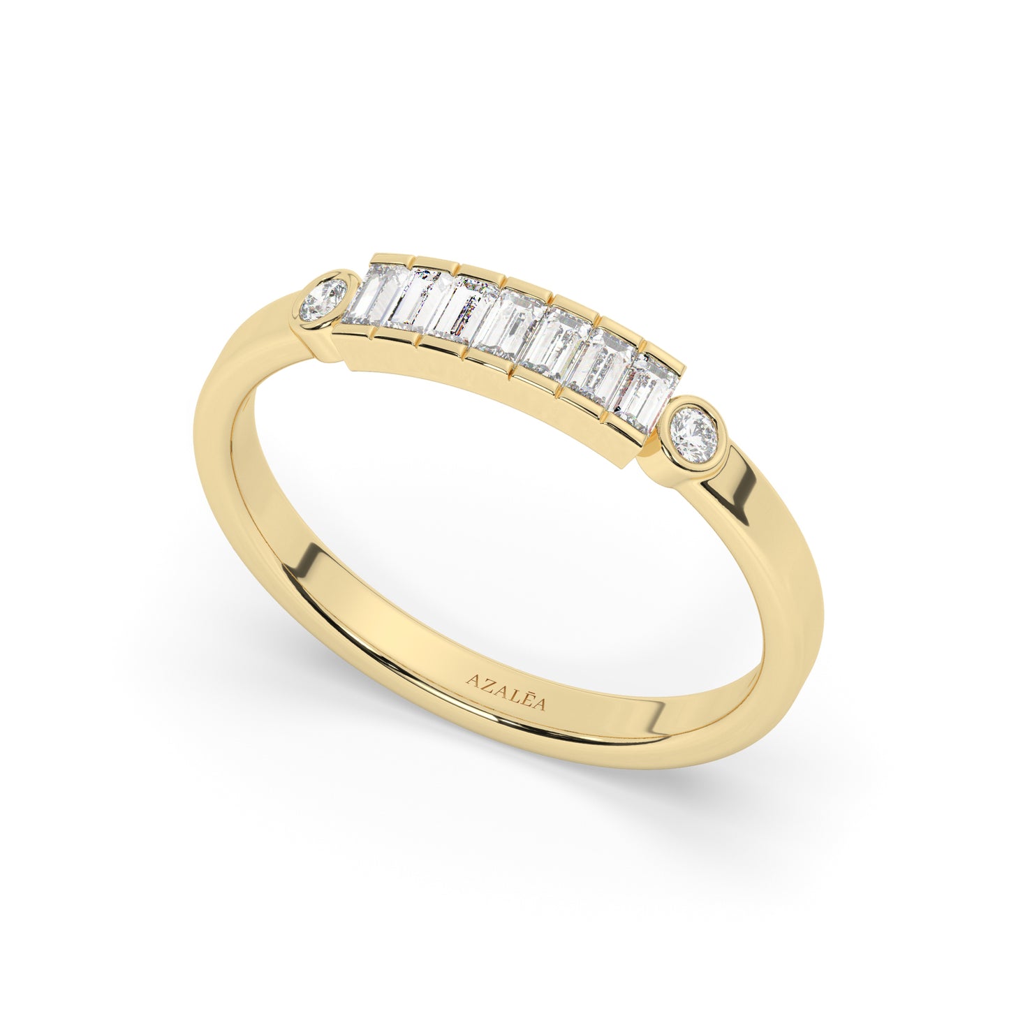 Baguette Diamond Wedding Band