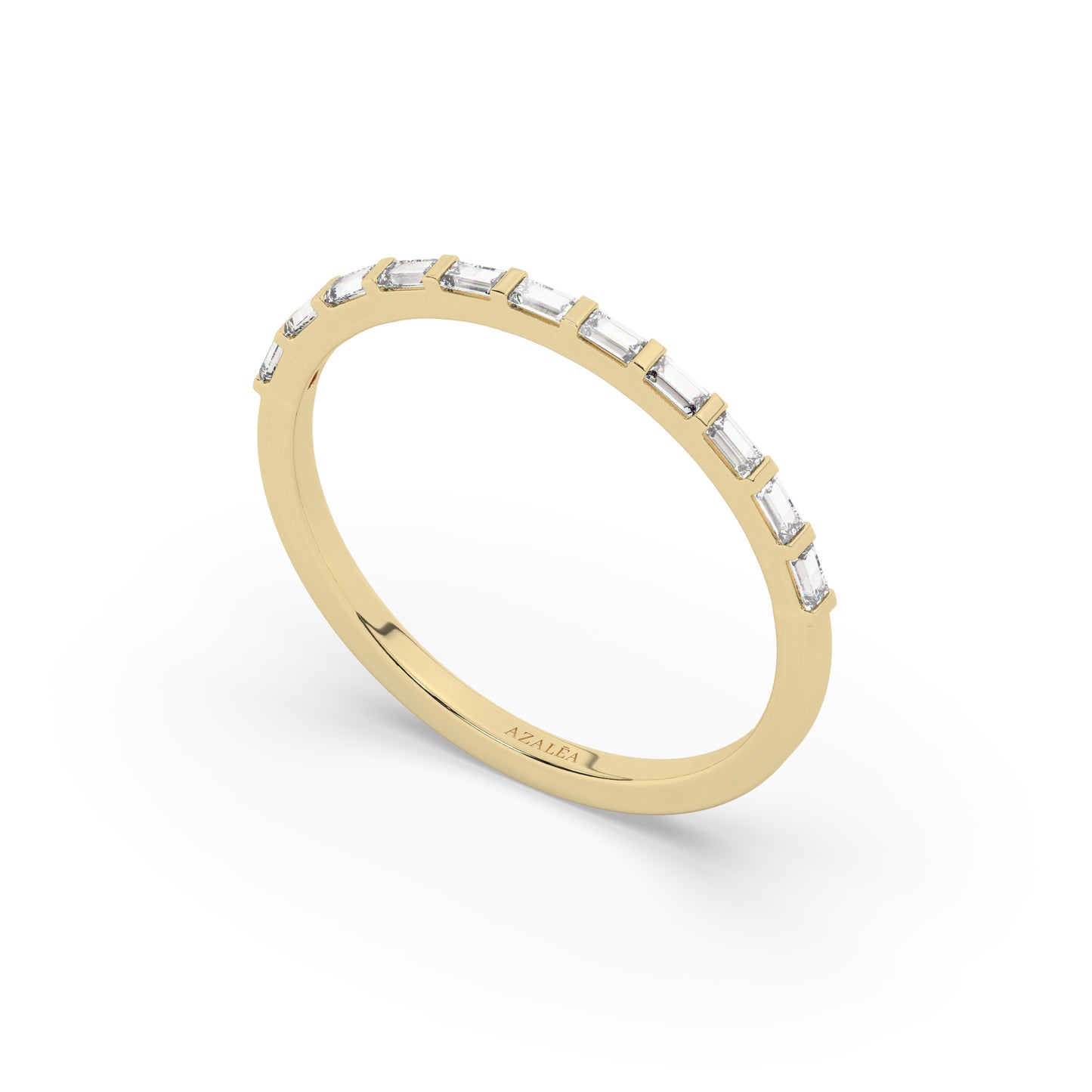 Half Eternity Baguette Diamond Ring