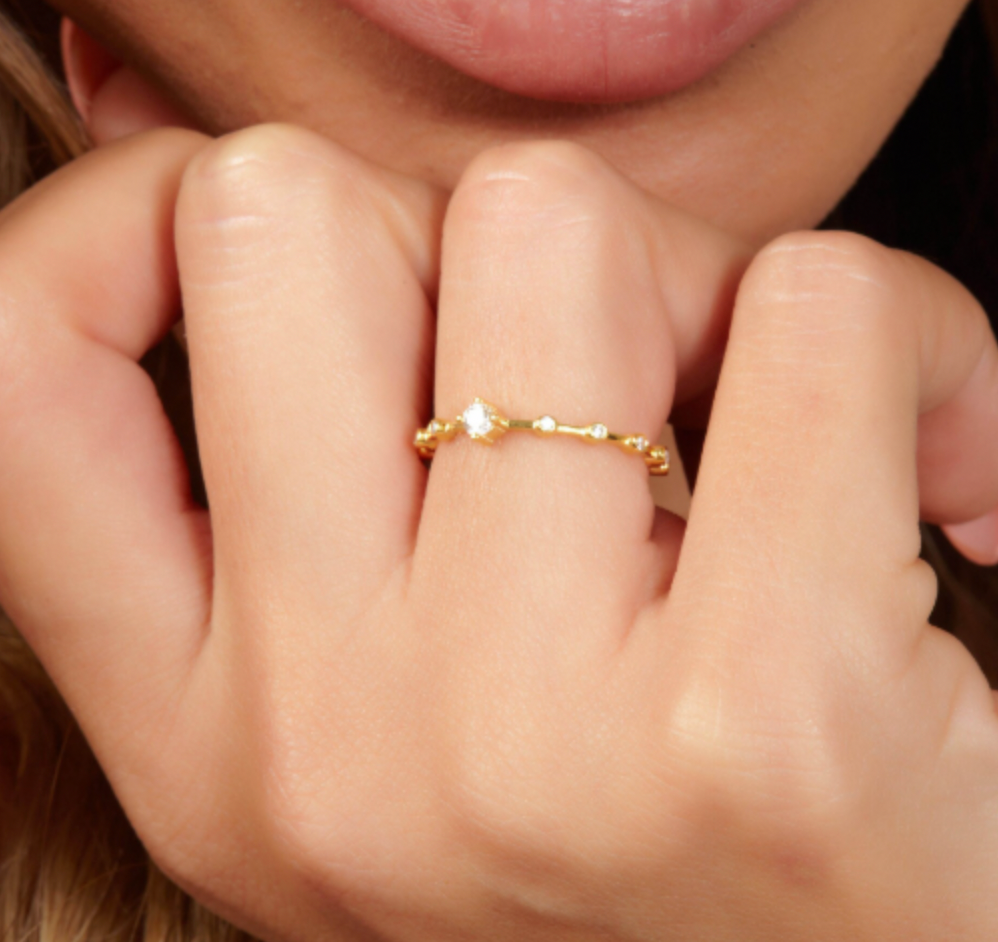 Round Diamond Wedding Band