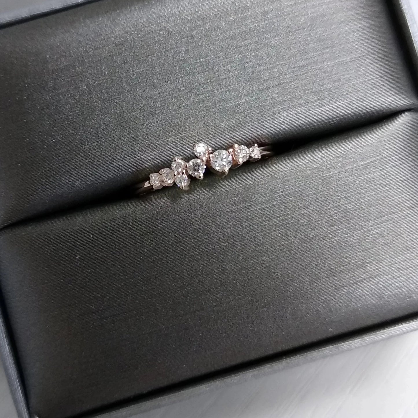 Diamond Cluster Wedding Ring