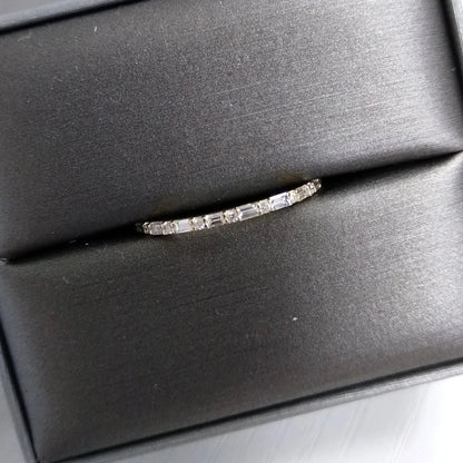 Round and Baguette Diamond Ring