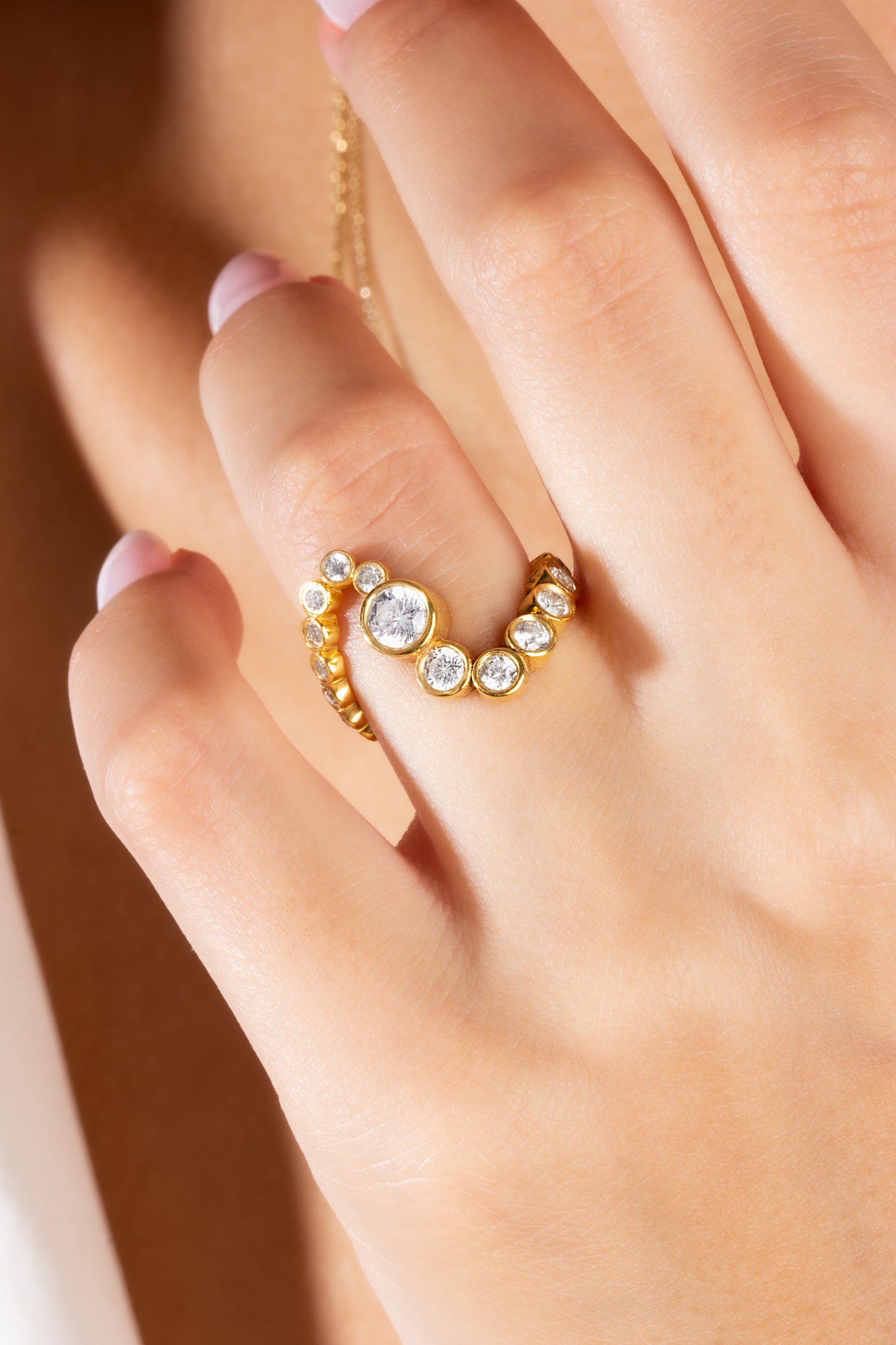 Diamond Spiral Ring