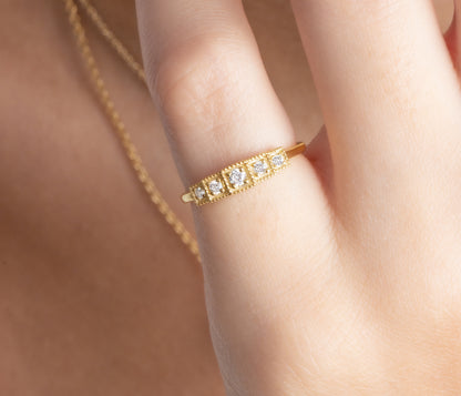 5 Diamond Stacking Ring