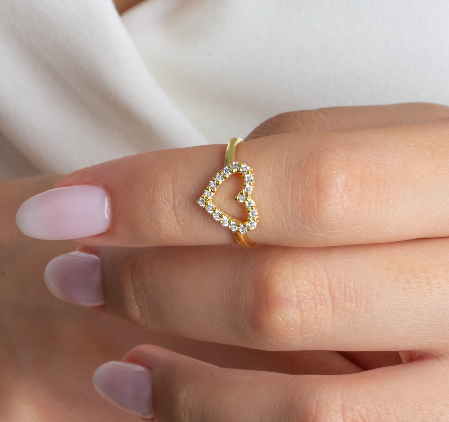 Diamond Heart Ring