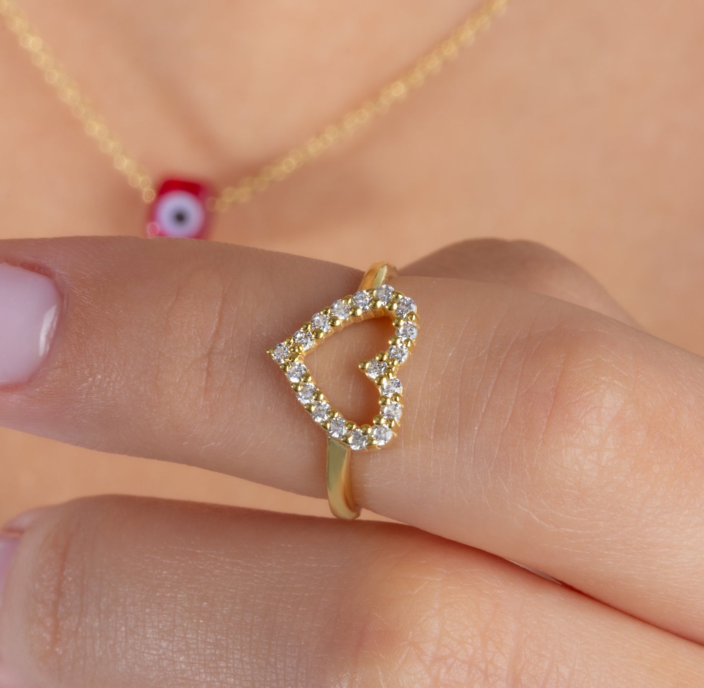 Diamond Heart Ring