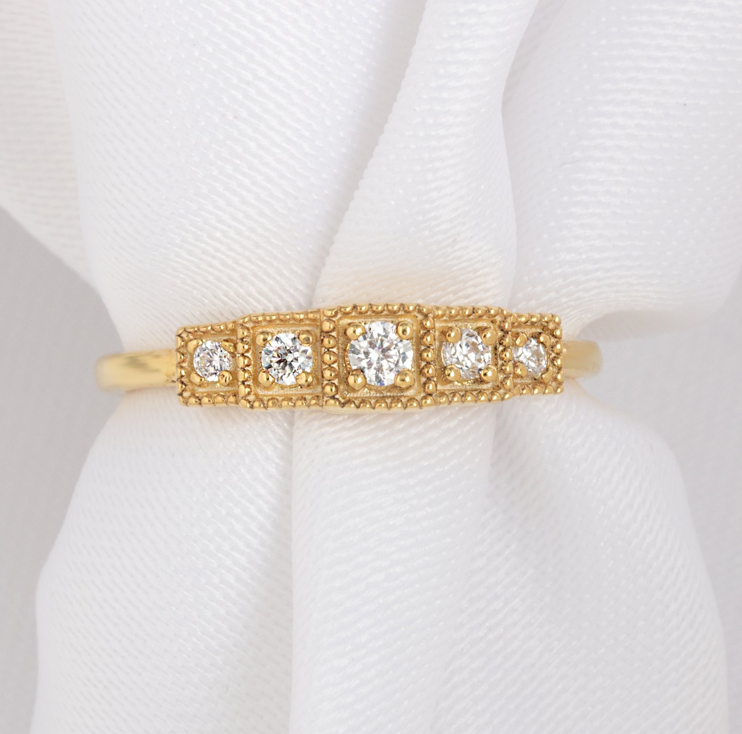 5 Diamond Stacking Ring
