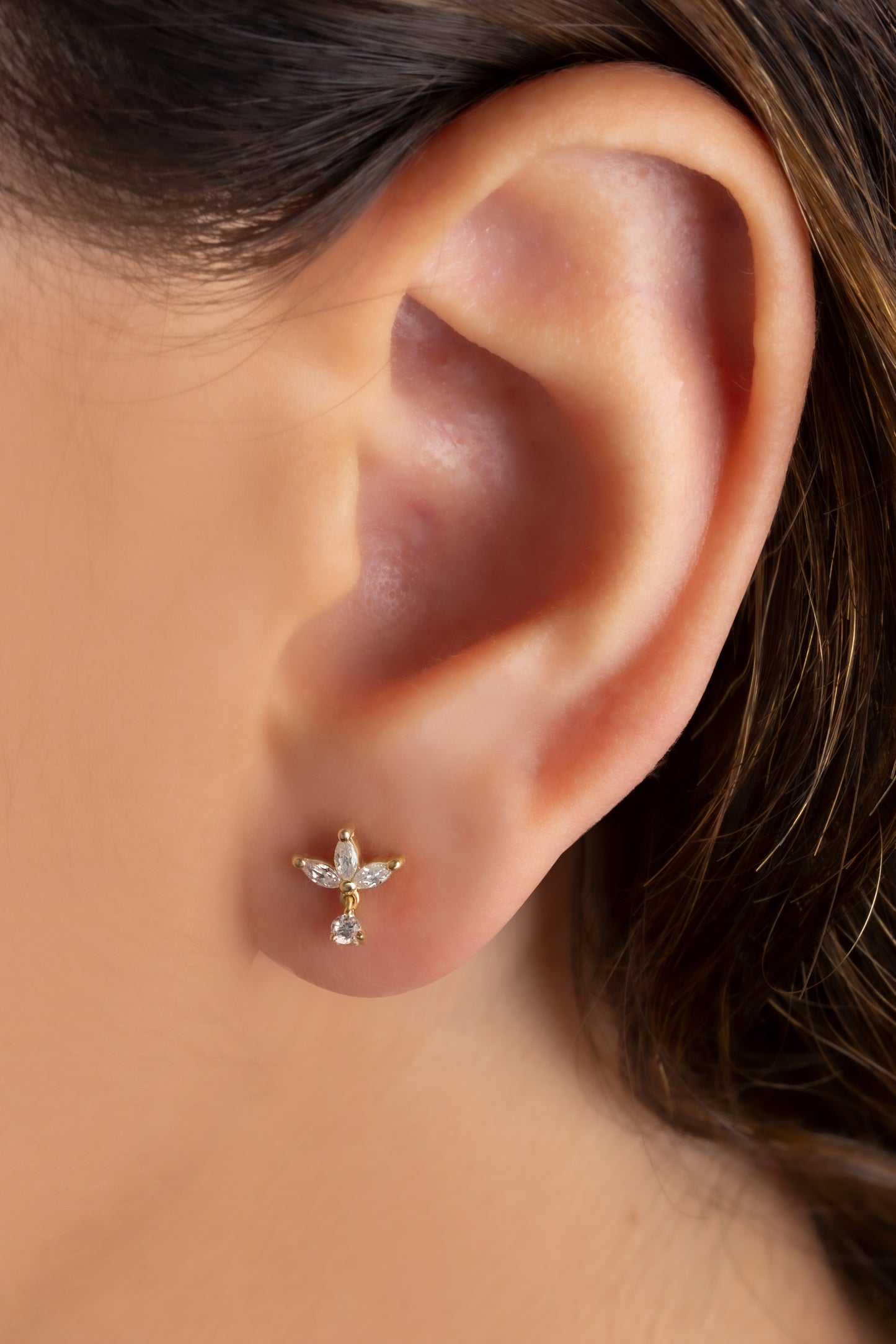 Dangling Diamond Earrings