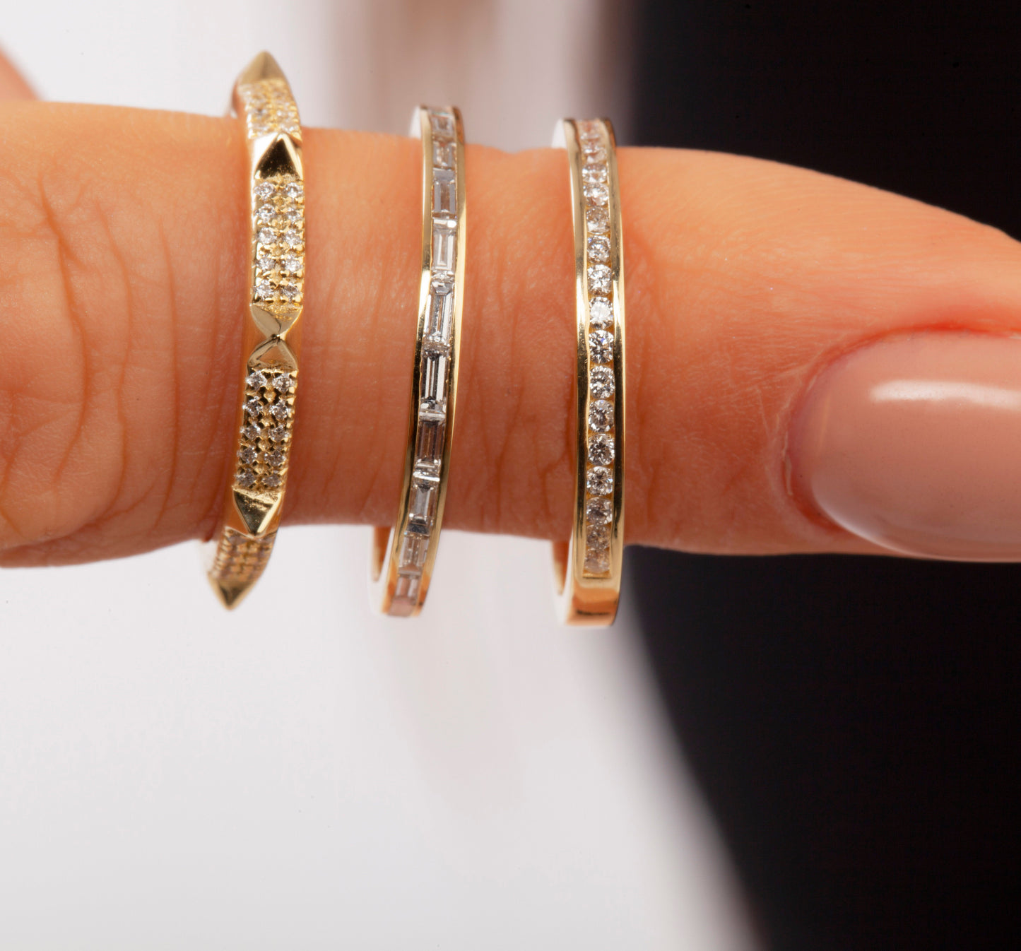 Channel Set Baguette Diamond Wedding Band