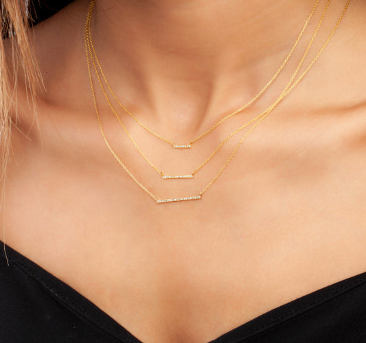 Bar Diamond Necklace