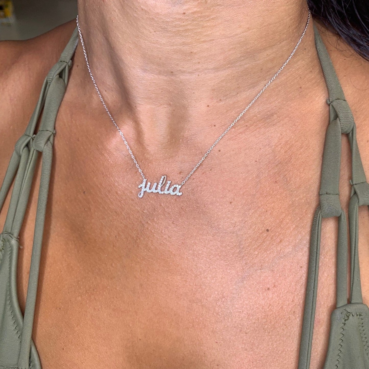 Emma Diamond Name Necklace