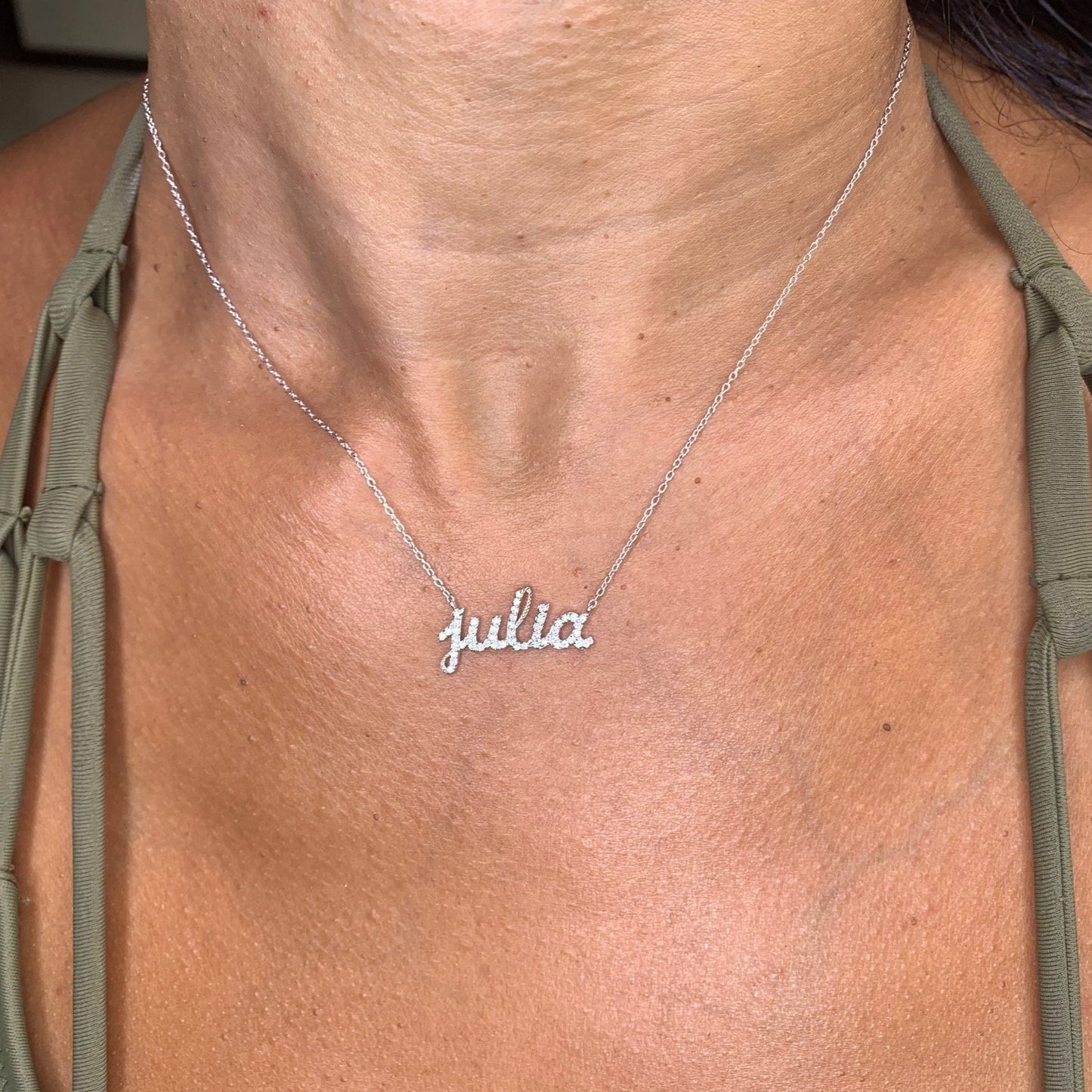 Emma Diamond Name Necklace