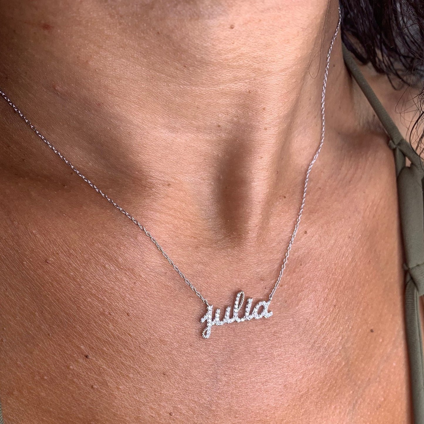 Emma Diamond Name Necklace