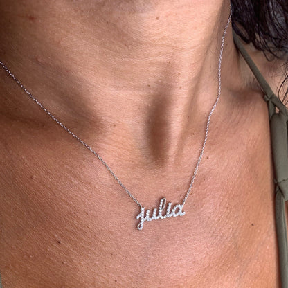 Emma Diamond Name Necklace