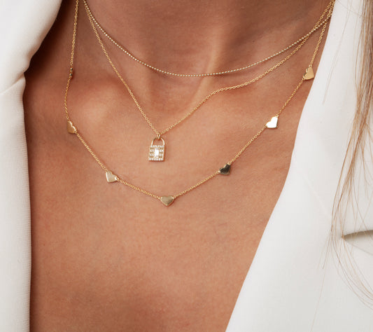 Heart Station Necklace