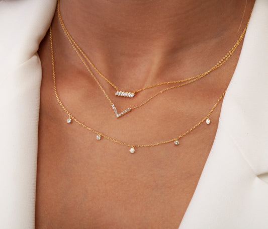 Diamond Station Necklace